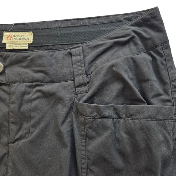 Royal Robbins Womens Black Nylon Outdoor Hiking Pants Size 8 - Picture 7 of 11